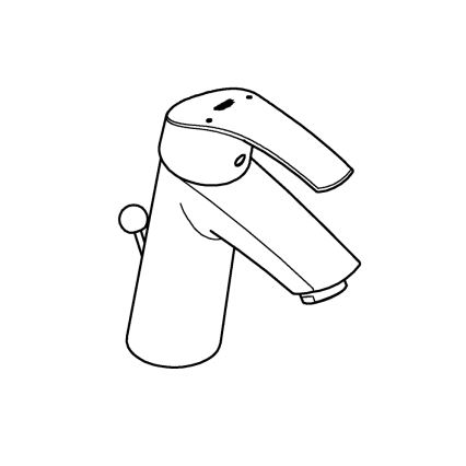 GROHE 23322001 - EUROSMART Lavello Mixer DN 15, Polished cromo