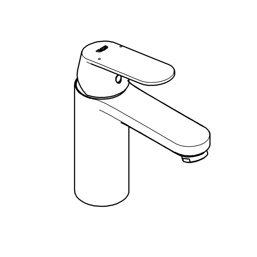 GROHE 23327000 - EUROSMART COSMOPOLITAN DN 15 basin mixer, dimensione M, cromo