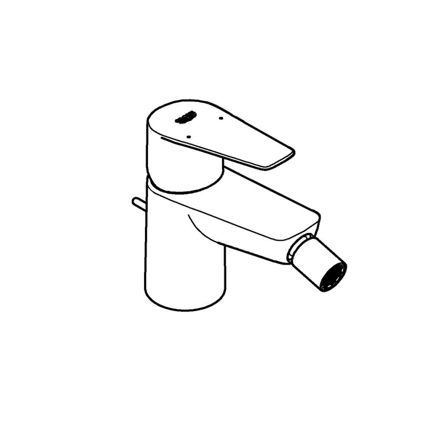 GROHE 23345001 - Miscelatore per bidet START EDGE, cromato lucido