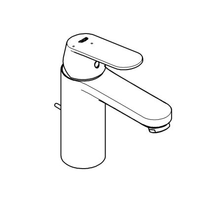 GROHE 2339600E - Miscelatore lavabo EUROSMART COSMOPOLITAN DN 15, misura M, cromato