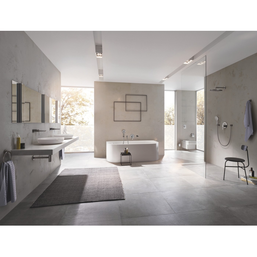GROHE 23444AL1 - Miscelatore per lavabo da incasso LINEARE 207 mm, grafite