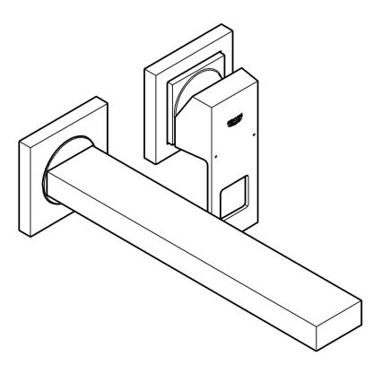 GROHE 23447000 - Miscelatore lavabo EUROCUBE 231 mm cromo lucido