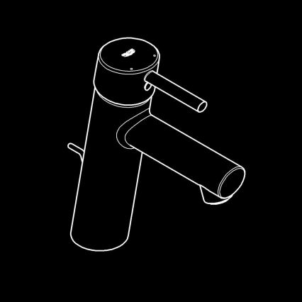 GROHE 23450001 - Miscelatore lavabo CONCETTO M, cromo lucido