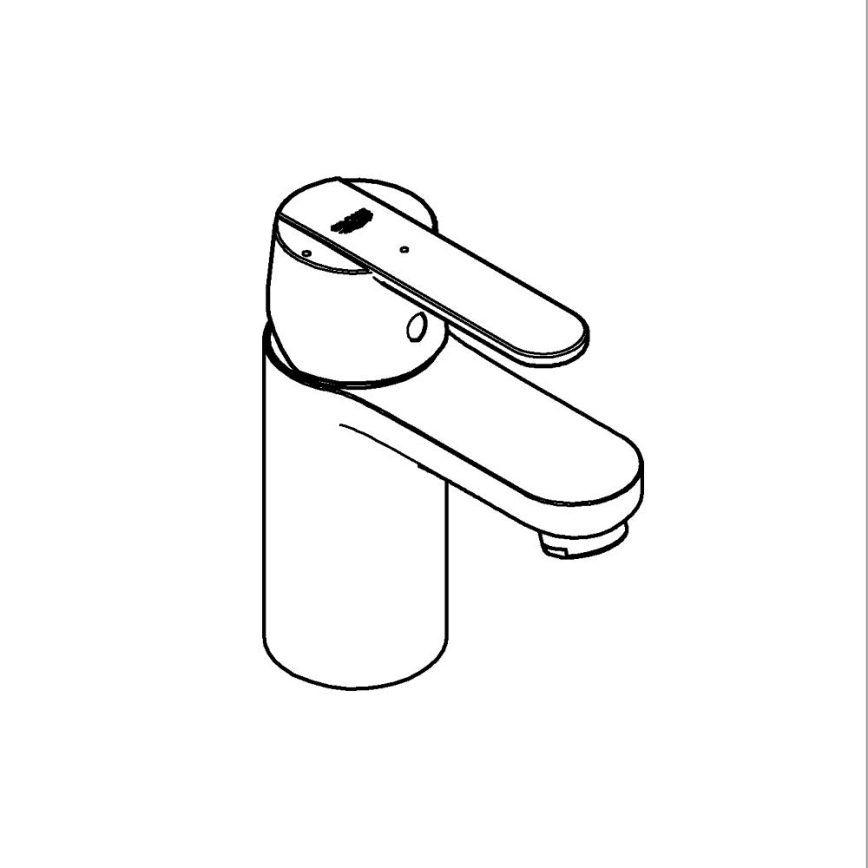 GROHE 23586000 - GET Miscelatore lavabo misura S, cromo lucido