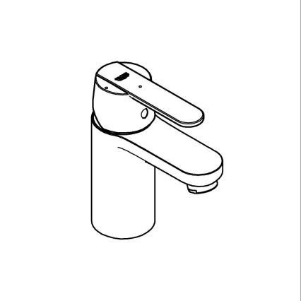 GROHE 23586LS0 - GET Miscelatore lavabo, misura S, bianco