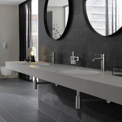 GROHE 23590DC1 - Miscelatore per lavabo ESSENCE, misura S, finitura in acciaio inossidabile