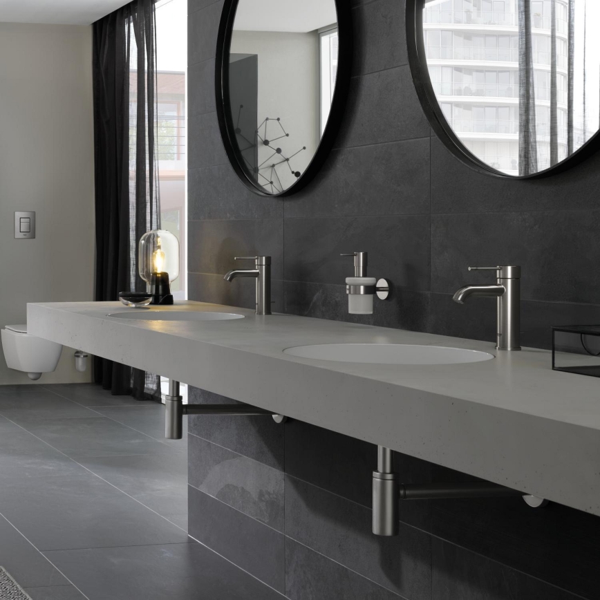 GROHE 23590DC1 - Miscelatore per lavabo ESSENCE, misura S, finitura in acciaio inossidabile