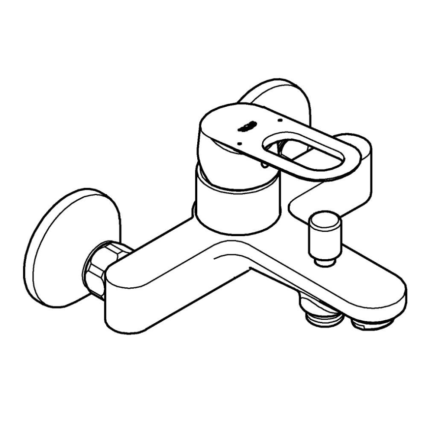 GROHE 23603000 - BAULOOP DN 15 Miscelatore per vasca, cromo lucido