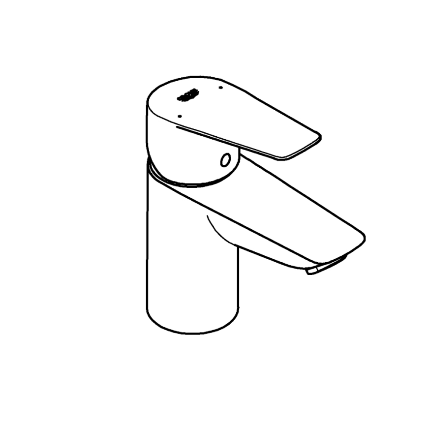 GROHE 23773001 - Miscelatore per lavabo START EDGE taglia S, cromo lucido