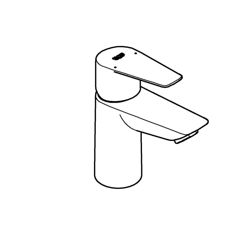 GROHE 23898001 - Miscelatore lavabo START EDGE, cromo lucido