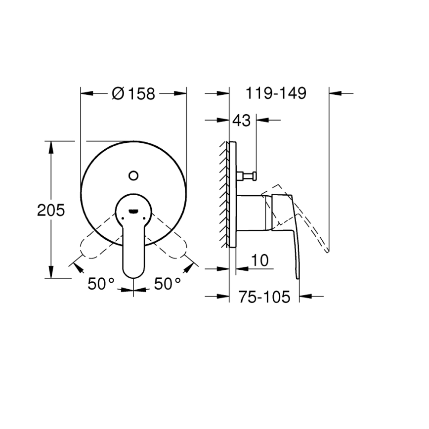 GROHE 24052002 - EUROSTYLE COSMOPOLITAN Rubinetto, cromo lucido