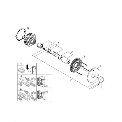 GROHE 24057001 - Miscelatore doccia ESSENCE cromato lucido