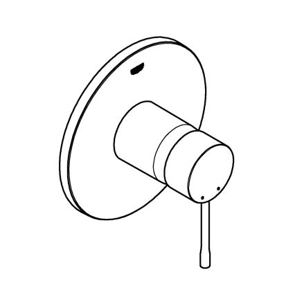 GROHE 24057GN1 - Miscelatore doccia ESSENCE, finitura oro spazzolato