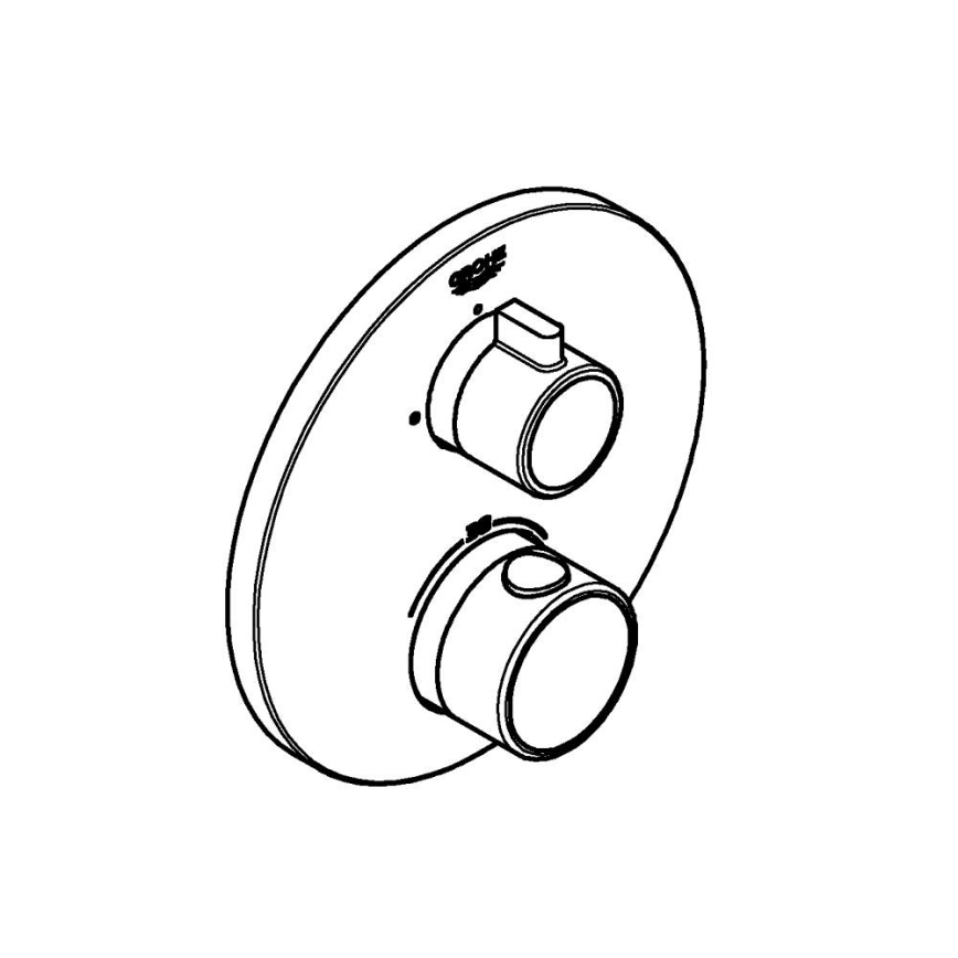 GROHE 24075000 - Miscelatore termostatico per doccia GROHTHERM, cromo lucido