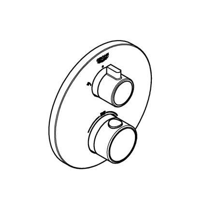 GROHE 24076000 - Miscelatore termostatico per doccia GROHTHERM, cromato lucido