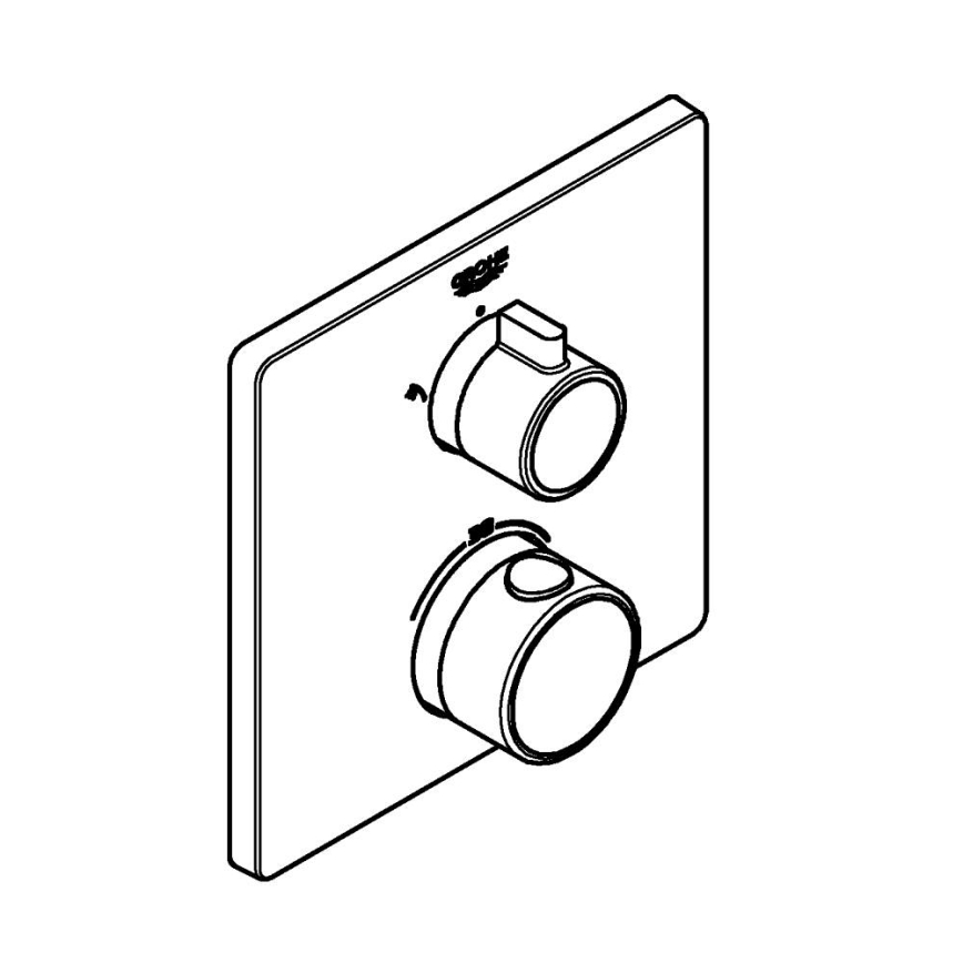 GROHE 24079000 - Miscelatore termostatico per doccia GROHTHERM, cromato lucido