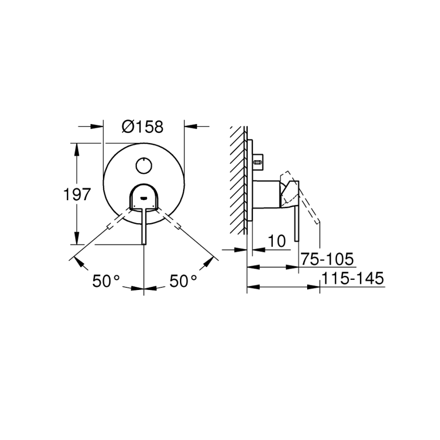 GROHE 24093003 - Rubinetto PLUS, cromato lucido