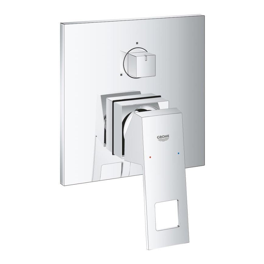 GROHE 24094000 - Rubinetto EUROCUBE con deviatore a 3 vie, cromo lucido