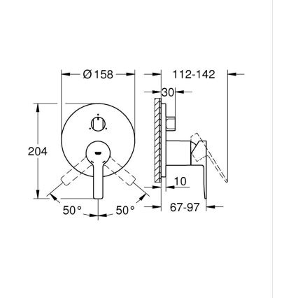 GROHE 24095001 - LINEARE Rubinetto, cromato lucido