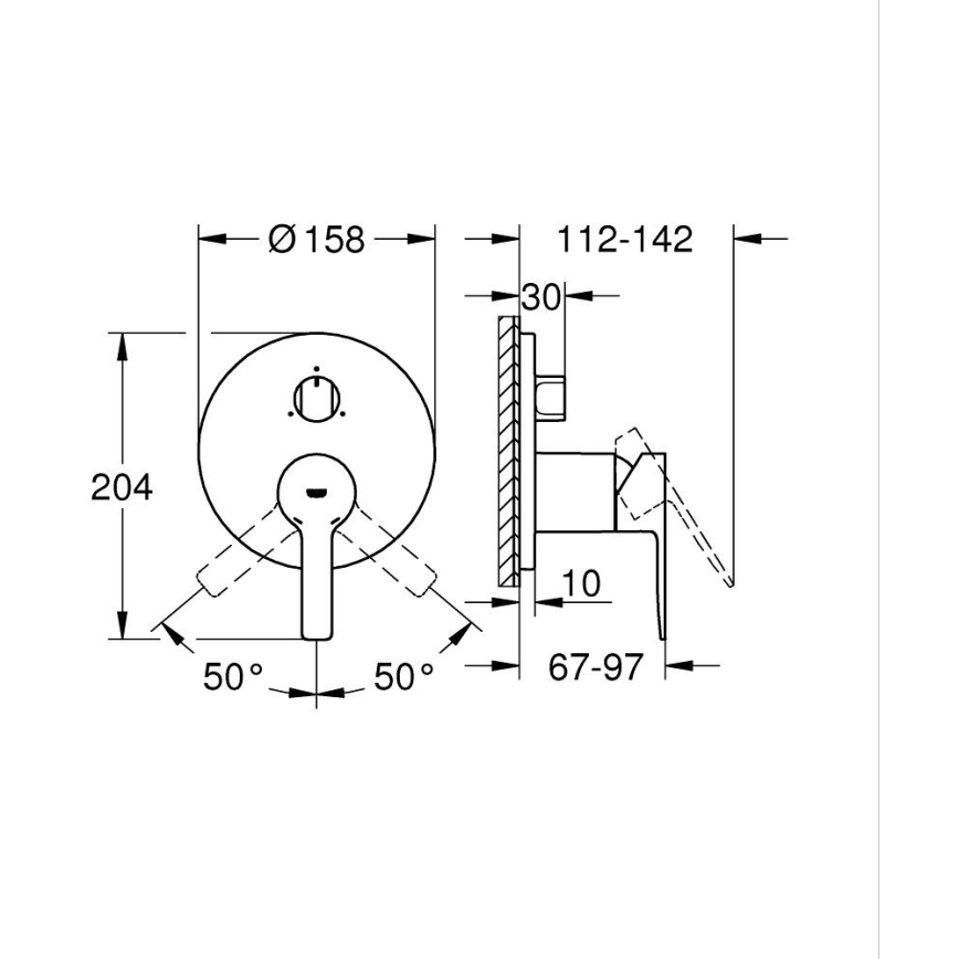 GROHE 24095001 - LINEARE Rubinetto, cromato lucido
