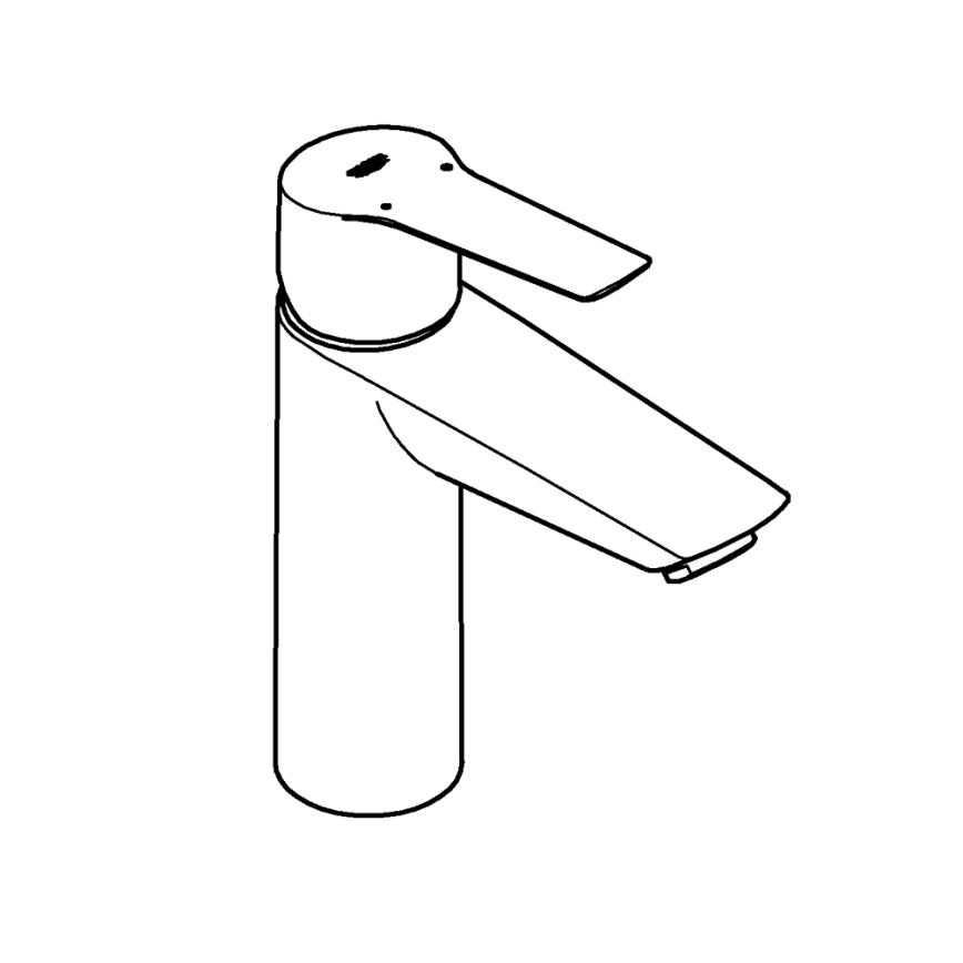 GROHE 242042432 - Miscelatore lavabo START, misura M, nero