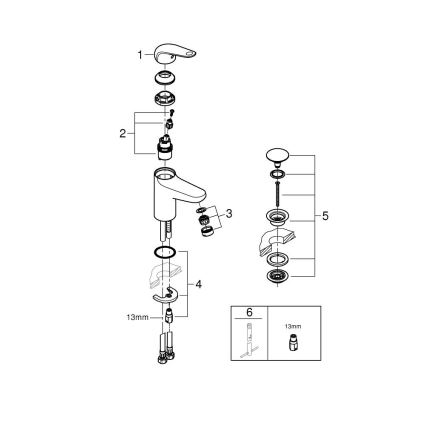 GROHE 24329001 - Miscelatore lavabo SWIFT DN 15, cromo lucido