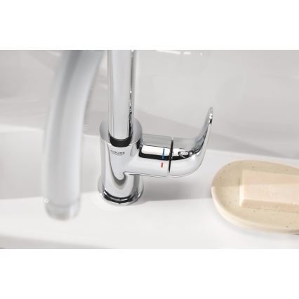GROHE 24330001 - Miscelatore lavabo EUROSMART, misura L, cromo lucido
