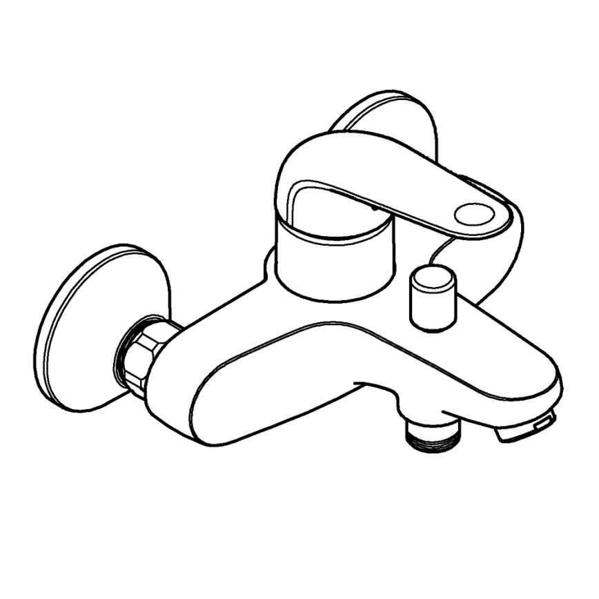 GROHE 24335001 - Miscelatore per vasca DN 15, cromo lucido