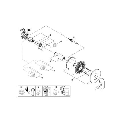 GROHE 24336001 - Miscelatore per vasca SWIFT DN 15, cromo lucido