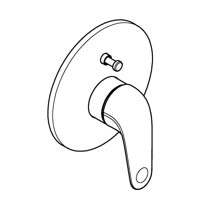 GROHE 24336001 - Miscelatore per vasca SWIFT DN 15, cromo lucido