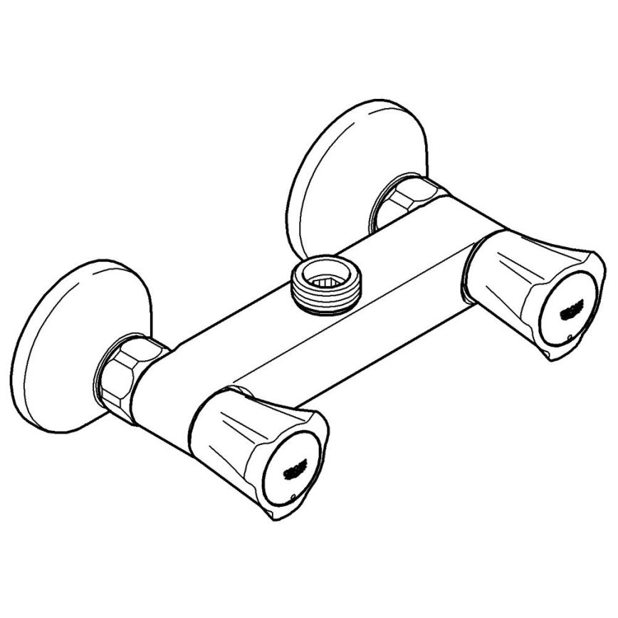 GROHE 26009001 - Miscelatore doccia COSTA L DN 15, cromo lucido