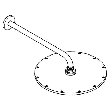 GROHE 26066AL0 - RAINSHOWER COSMOPOLITAN 310 380 mm Soffione doccia, grafite