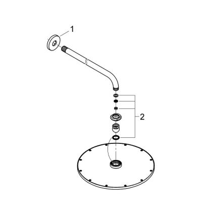 GROHE 26066GN0 - RAINSHOWER COSMOPOLITAN 310 380 mm Soffione doccia, Oro