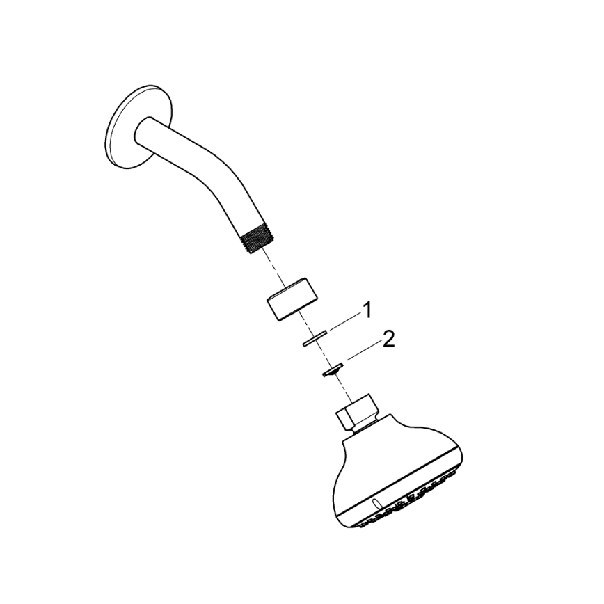 GROHE 26088001 - TEMPESTA 100 Soffione doccia da 100 mm, cromato lucido