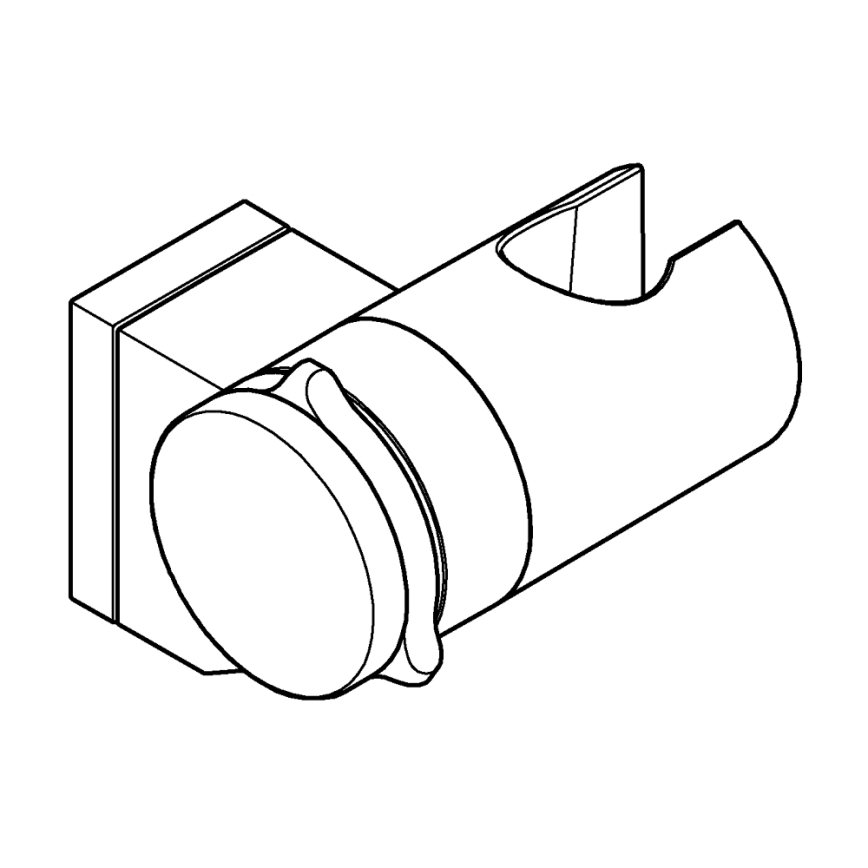 GROHE 261832431 - VITALIO UNIVERSAL Supporto doccia a parete, nero