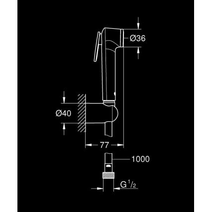 GROHE 26352000 - TEMPESTA-F TRIGGER SPRAY 30 Doccetta 36 mm Cromo lucido