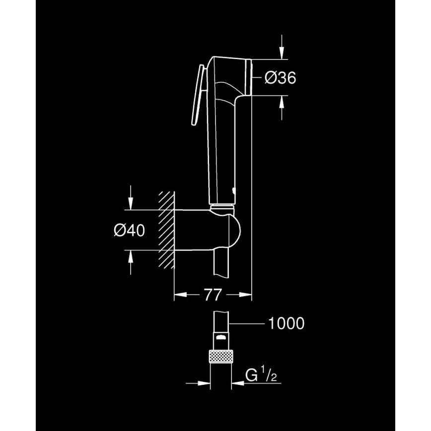 GROHE 26352000 - TEMPESTA-F TRIGGER SPRAY 30 Doccetta 36 mm Cromo lucido