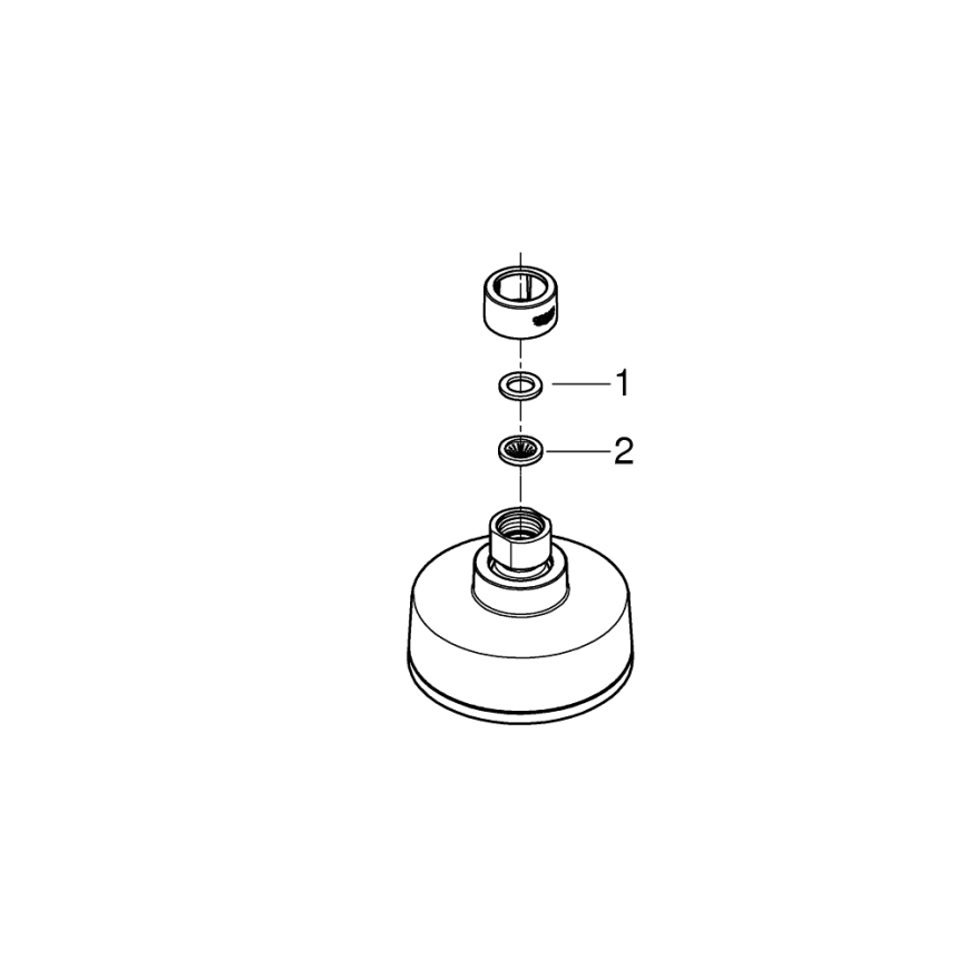 GROHE 26366001 - RAINSHOWER 210 mm soffione doccia, cromo lucido