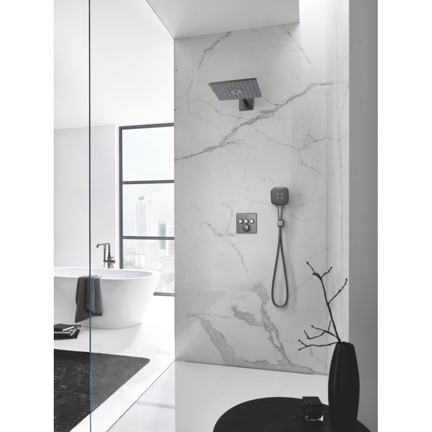 GROHE 26370AL0 - Attacco a parete EUPHORIA CUBE DN 15 grafite