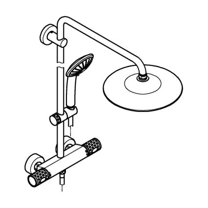GROHE 26403KF2 - sistema doccia VITALIO JOY 260 nero