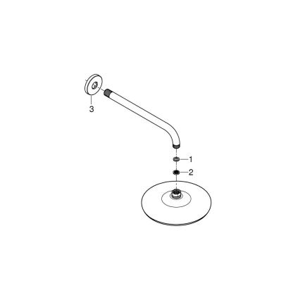 GROHE 26412000 - Soffione doccia TEMPESTA 210 286 mm cromo lucido