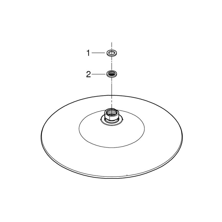 GROHE 26457000 - EUPHORIA Soffione doccia da 260 mm, cromato lucido
