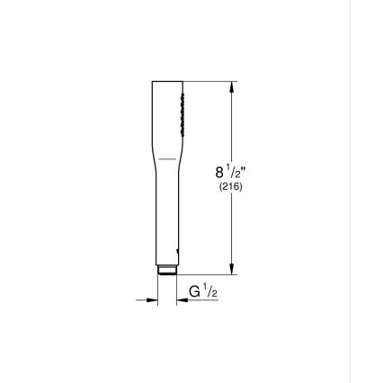 GROHE 26466000 - Doccetta STICK, cromata lucida