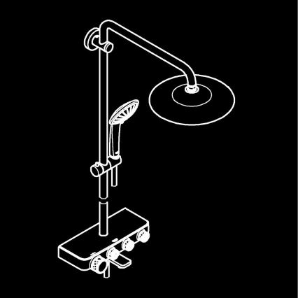 GROHE 26510000 - EUPHORIA SMARTCONTROL Sistema doccia 450 mm, cromo lucido