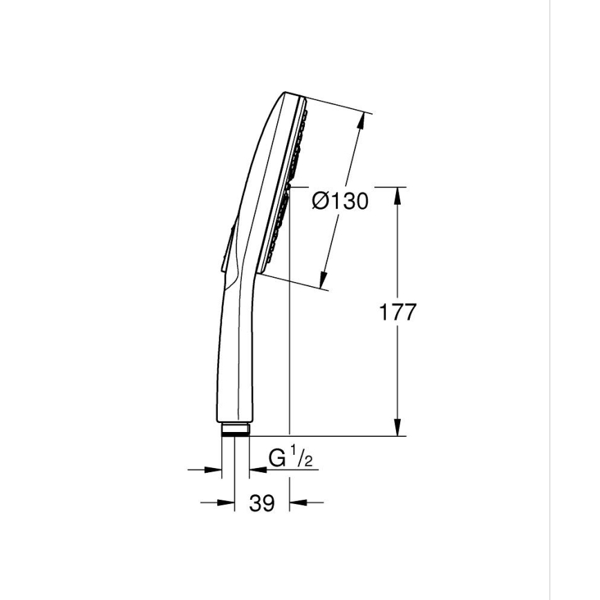 GROHE 26574DL0 - Doccetta RAINSHOWER SMARTACTIVE 130 mm rame spazzolato