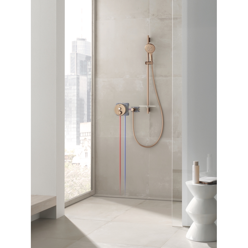 GROHE 26574DL0 - RAINSHOWER SMARTACTIVE Doccia mano 130 mm, rame