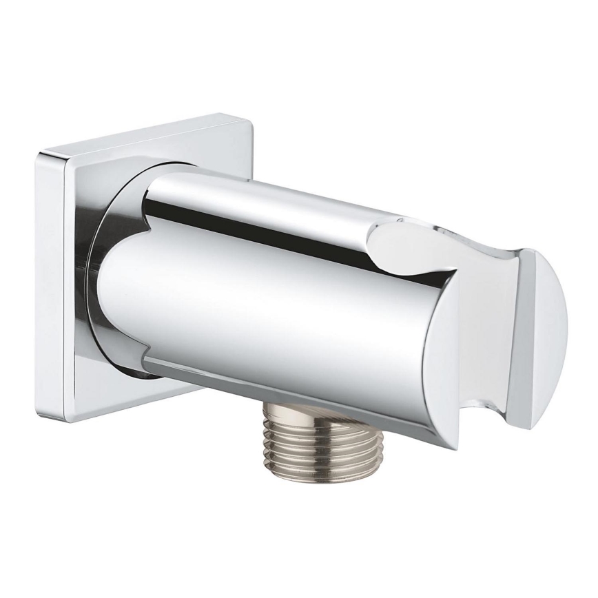 GROHE 26659000 - Attacco a parete con supporto per doccia RAINSHOWER 48 × 48 mm cromato