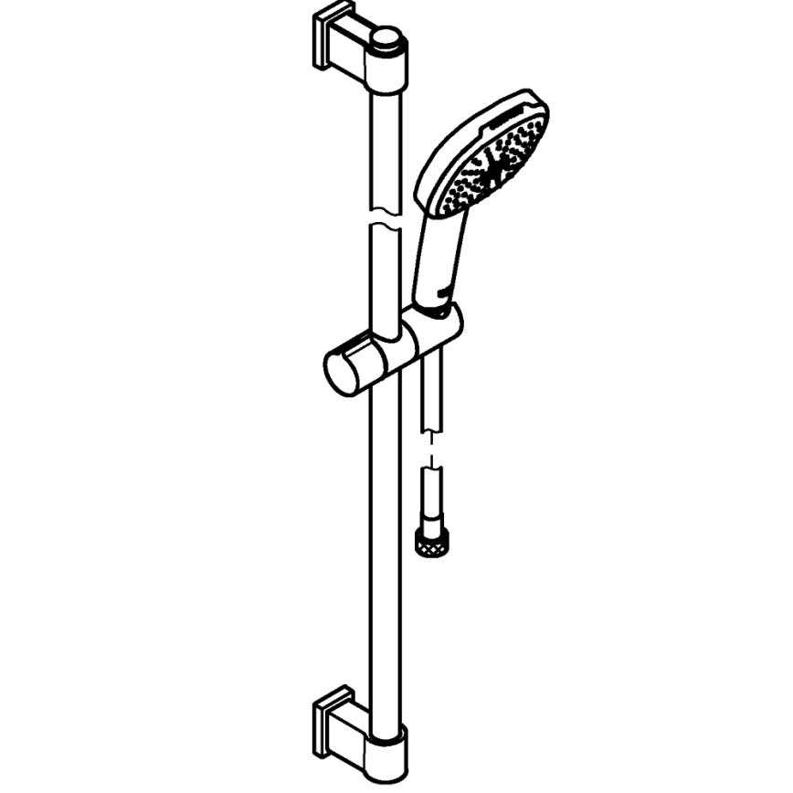 GROHE 26931001 - Set doccia VITALIO COMFORT 110 900 mm cromo lucido