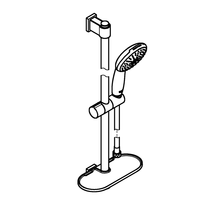 GROHE 26952001 - Set doccia VITALIO START 110 600 mm cromo lucido