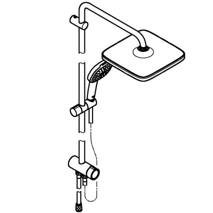GROHE 26986001 - Sistema doccia VITALIO COMFORT 250 cromo lucido